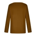 thumbnail image 3 of Gerichy Womens Long Sleeve Blouse Women's Fall Fashion Long Sleeve Stretch Slim Fitted T-Shirt Blouse Solid Basic Tops Hoodies for Women Long Sleeve Shirts for Women, 3 of 4