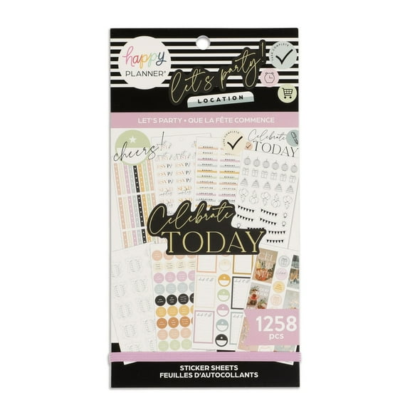 Happy Planner Sticker Value Pack 30/Sheets-Let's Party