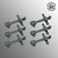 thumbnail image 3 of Renovators Supply Black Wrought Iron Gate Flip Latch Decorative Antique Heart Style Medium to Light Duty 4" Tall Flip Door Locks Rust Resistant Latches w/Screws Pack of 6, 3 of 11