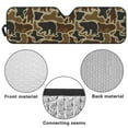 thumbnail image 6 of Uorisanigo Windshield Sun Visor Foldable Sun Shade for 2007-2018 Jeep Wrangler JK JKU & 1997-2006 Jeep Wrangler TJ LJ, Aluminum Foil Film Duck Camo Hunting Car Winshied Sunshade, 6 of 7