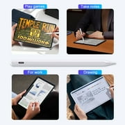 Stylus Pen for iPad, Universal Active Screen Pencil, Stylus Pencil for Apple iPad/iPhone/Android/IOS Samsung with 2 Replacement Tips, White