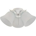 thumbnail image 1 of Westinghouse Lighting Fitter Ribbed Glass Shade LED Ceiling Fan Light Kit, White (New Open Box), 1 of 3