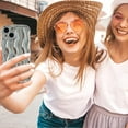 thumbnail image 5 of Compatible with iPhone 14 Phone Case Girls Cute Water Ripple Pattern Wavy Bezel Shock Absorbing Anti-Fall Slim TPU Phone Case for Women - Deep Purple, 5 of 13