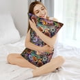 thumbnail image 3 of KLL Vintage Floral Pattern Silk Pillowcase for Hair and Skin Standard Size 20"X 30" Soft Breathable Pillow Covers for Sleeping, 3 of 7