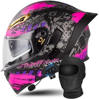 bluetooth mp3 motorcycle helmet Martian Motorcycle Bluetooth Helmet Modular Full Face Flip up Dual Visor  Bluetooth Headset: HM-BH1 Glossy Black