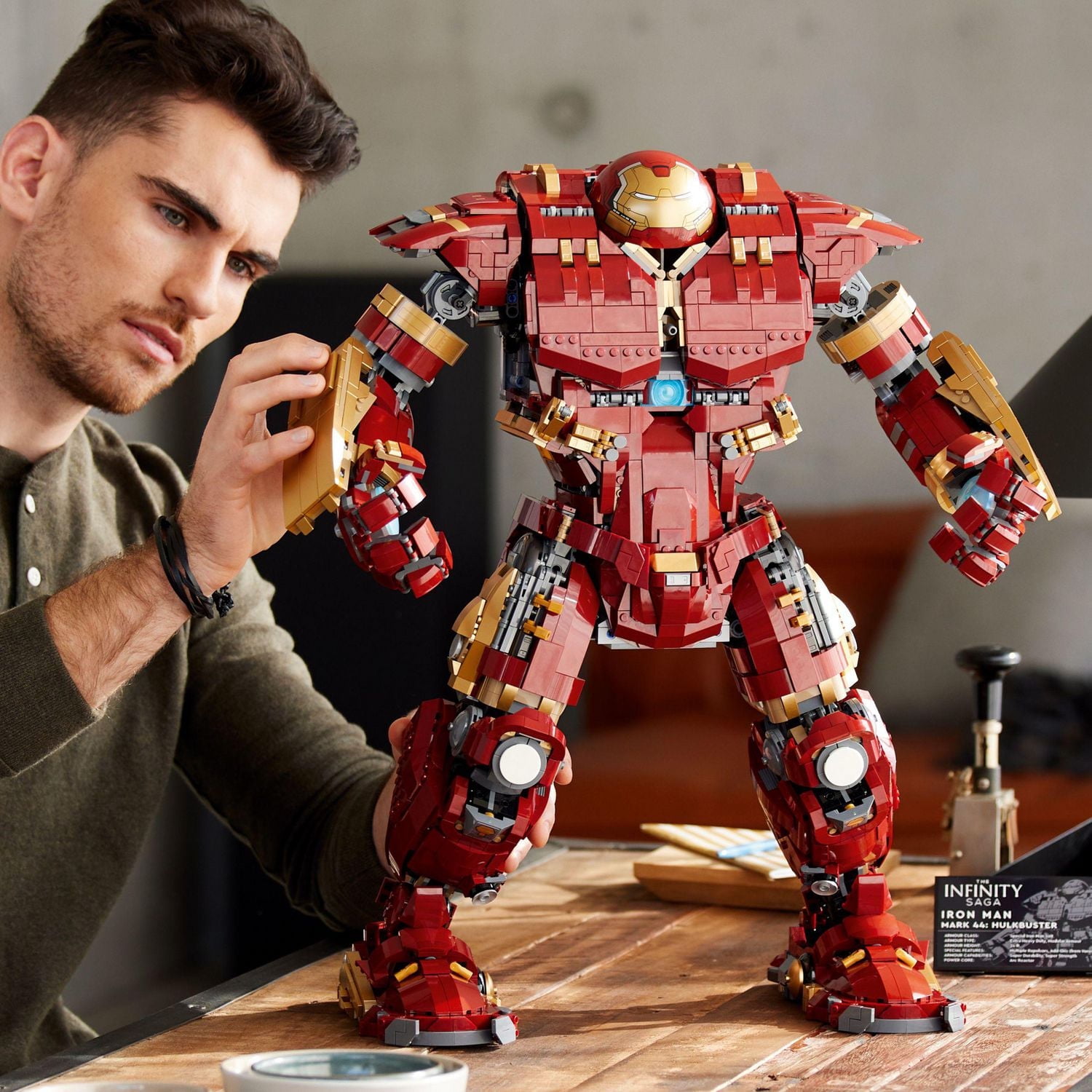 LEGO Marvel Hulkbuster 76210 Building Set - Avengers Movie Inspired Building Set with Minifigure, Authentic Display Model for Adults and Age of Ultron Enthusiasts Ages 18+