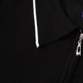 thumbnail image 5 of JWZUY Men's Solid Color Block Casual Zip V-Neck Short Sleeve Lapel Collar Blouse Tops - Cozy Summer Shirts Black 3XL, 5 of 9