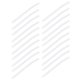 thumbnail image 2 of 20Pcs Spiral Binding Coils 30 Sheet ABS Plastic Spiral Binding Spines for Stationery Work White, 2 of 5