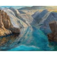 thumbnail image 2 of Menci Clement Crnčić 24x20 Black Ornate Framed Double Matted Museum Art Print Titled: Cland, 2 of 5