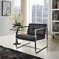 thumbnail image 4 of Ergode Hover Upholstered Vinyl Lounge Chair - Black, 4 of 4
