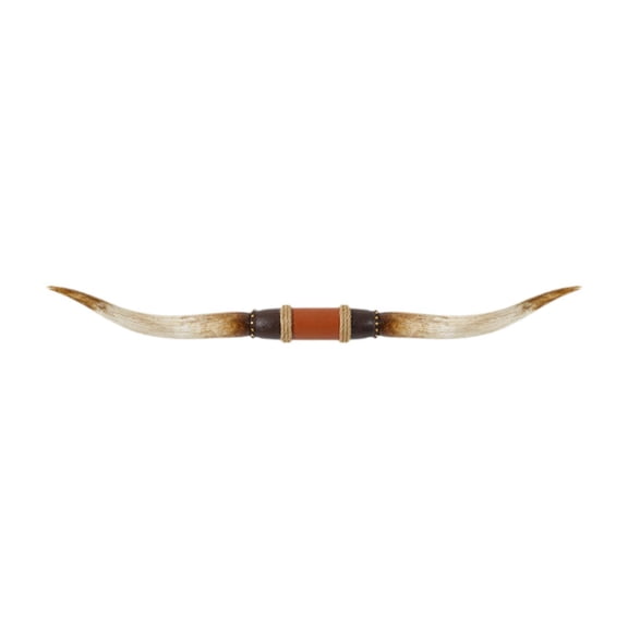 Dickly Longhorn Wall Sculpture Accessories Resin Housewarming Birthday Gift Crafts Wall Brown