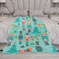 thumbnail image 5 of Christmas Nutcracker Tree Horse Flannel Fleece Throw Blanket Winter Xmas 50x60 Inches Soft Blanket for Couch,Cozy,Warm,Lightweight, 5 of 6