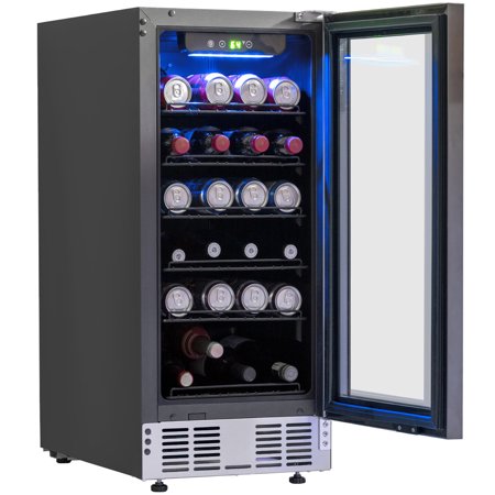Restored Deco Chef UTBVC01 15 inch Under Counter Beverage Cooler and Refrigerator 115 Cans, Beer, Wine, Soda (Refurbished)
