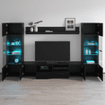thumbnail image 4 of Modica Modern 102" Wide Entertainment Center Wall Unit with LED Lights, 4 of 5