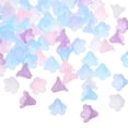 thumbnail image 1 of Uxcell 100 Pcs Perlas de Flor Acrílicas Mate, Perlas de Flor Trompeta, Multicolores, 1 of 6