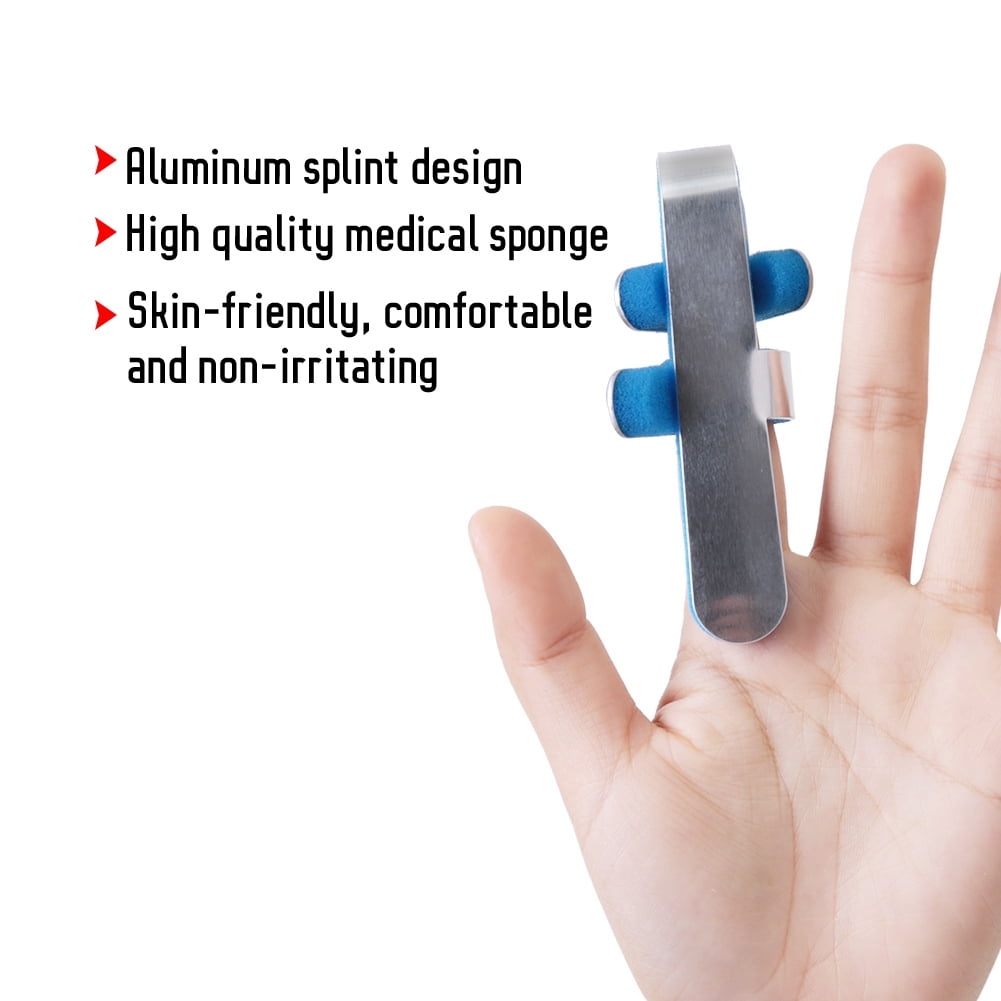 Healifty Flexible Aluminum Finger Splint – Adjustable Support Sleeve For Injury Prevention & Pain Relief, Breathable Cushioning