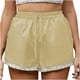 thumbnail image 1 of Pantalones cortos de verano de moda para mujer, pantalones cortos de cintura elástica con bolsillos florales y vendaje sexy Fridja  fhjkhfk459220, 1 of 9