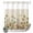 Olive Green, variant on No Hook Shower Curtain, Pink Orange Teal Spring Floral Shower Curtains for Bathroom with See Through Top Window, Watercolor Botanical Summer Flowers Waterproof & Washable Bath Curtain Narrow 54"x78"