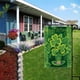 thumbnail image 5 of 2x Bandera de jardín de San Patricio Tréboles de dos cara Bandera de tréboles irlandeses para decoración de jardín y familia, 18 '' × DYNWAVEMX banderas del día de san patricio, 5 of 8