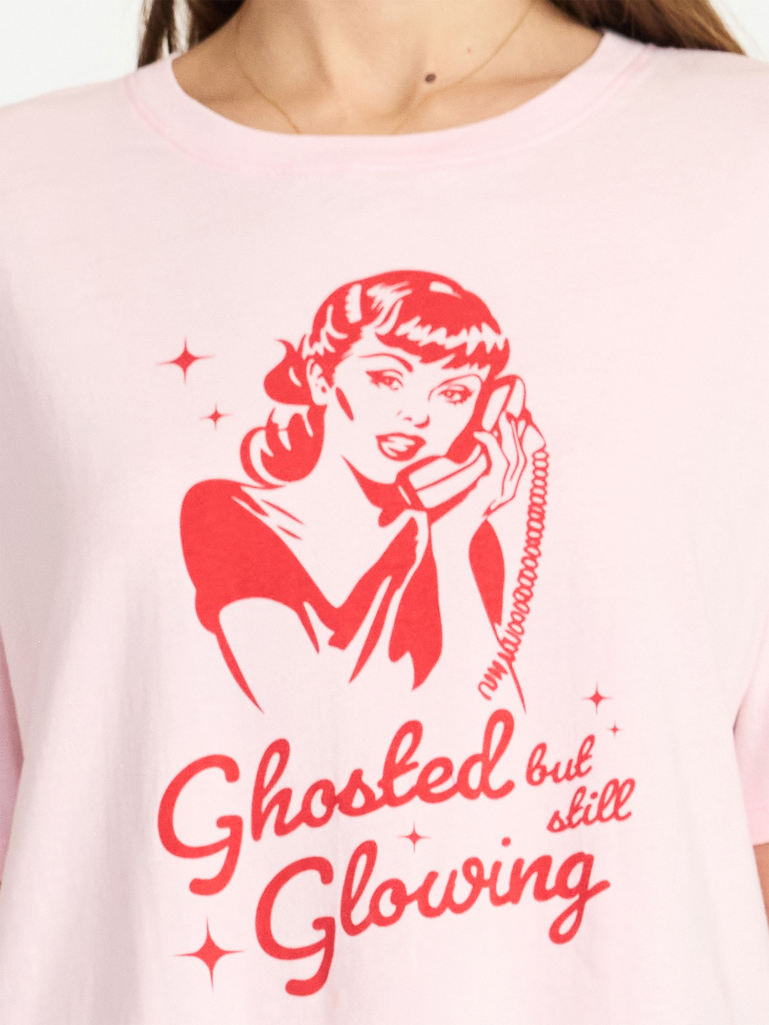 Valentine's Day Women's Glow Up Graphic Tee from Way to Celebrate, Sizes S-XXXL