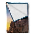 thumbnail image 2 of City Old Houses Soft Flannel Fleece Blanket, Famous Grand Canal View from Rialto Bridge at Sunset Venice Italy Picture, Cozy Plush for Indoor and Outdoor Use, 70" x 90", Multicolor, by Ambesonne, 2 of 5
