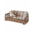 thumbnail image 2 of Vintage Texas Star Wooden Couch Cover for 2 Cushion Sofa, Farmhouse Berry Country Washable Loveseat Sofa Covers Slipcover for Sectional Sofas L-Shaped, Couch Throw Cover 71"x118", 2 of 9