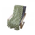 thumbnail image 4 of Green and White Soft Flannel Fleece Throw Blanket, Fresh Healthy Food Theme Graphic Artichoke Pattern Vegetarian Diet, Cozy Plush for Indoor and Outdoor Use, 50" x 60", Green and White, by Ambesonne, 4 of 6