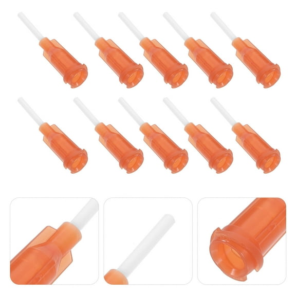 LEORX 50 Pcs Tip for Dispenser Liquid Dispenser Needle 3x0.6cm