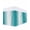 Teal, variant on Teal Ombre Bed Skirt Queen Size, Turquoise White Gradient Modern Abstract Art Wrap Around Bed Skirting with Adjustable Elastic Strap, Dust Ruffle Pleated Bedskirts 16 Inch Drop for Bedroom Queen Beds
