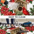 thumbnail image 4 of Christmas Cardinal Outdoor Rug 5x7 Ft, Non Slip Washable Area Rug, Winter Xmas Holly Poinsettia Plaid Patio Rugs Carpet Runner, Large Floor Mat for Indoor/Outdoor Deck Porch Camping, 4 of 8