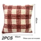 thumbnail image 2 of Juego de 2 fundas de almohada de cuadros escoceses de búfalo marrón otoñal de 18 x 18, fundas de almohada de cuadros escoceses de granja mullidas y rizadas de 18 x 18, 2 of 5
