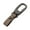 Grey, variant on Mightlink Keychain High Strength Stainless No Deformation Electroplated Anti-lost Faux Leather Buckle Anti-break Car Key Ring Bag Pendant