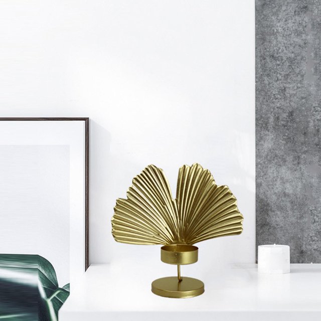 de hierro forjado, de Metal , decoración moderna para Navidad, boda, hogar, de , Dorado C Soledad sujetavelas