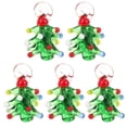 thumbnail image 1 of 5 piezas de dijes de joyería con forma de árbol de Navidad para collares, accesorios para hacer pulseras y manualidades., 1 of 7