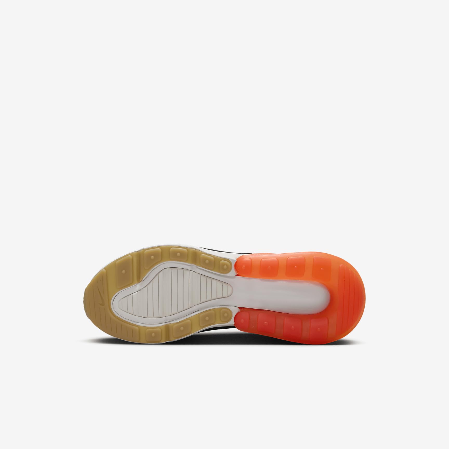 Nike Air Max 270 Big Kids' Shoes (943345-037, Black/Bright Crimson/Phantom/Total Orange) Size 5.5