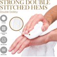 thumbnail image 4 of Elaine Karen Premium Cotton Bath Hand Towels for Home, Hotel & Spa, 6-Pack White, 4 of 7