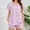 D-Pink, variant on Smilooen Tie Dye Womens Pajama Sets Short Sleeve 2 Piece PJ Sets Women Summer Loungewear with Pockets, S-2XL