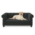 thumbnail image 6 of Noaman Elevated Dog Sofa Bed for Small & Medium Dogs, 40"x23"x16" Modern Linen Fabric Pet Bed with 100lbs Weight Capacity, Durable & Comfortable Black Dog Couch, 6 of 10