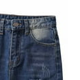 thumbnail image 2 of Ingzy Boys' Ripped Slim Fit Jeans, Teen Boys' All-Season Denim Pants with Pockets and Zipper, 2 of 5