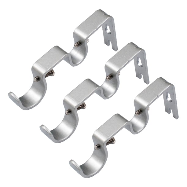 Juego de 3 piezas cortina poste barra soporte de pared Pta Sunnimix Soportes de barra de cortina doble