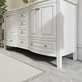 thumbnail image 5 of 60" Fully Assembled Double Sink Bathroom Vanity with Engineered Stone Top, Ceramic Sink, Hand Paint, 5 of 11