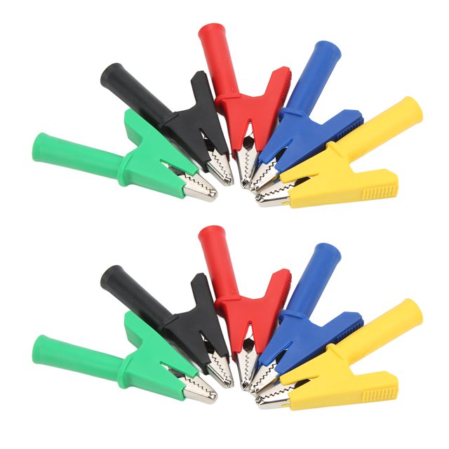 Test Crocodile Clips,Crocodile Clip Insulated Test Insulated Crocodile Clips Mini Test Crocodile Clamp Revolutionary Design