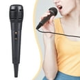 thumbnail image 3 of Singing Machine Unidirectional Dynamic Microphone Black Microphone Undirectional Dynamic Black Wired Undirectional Microphone for Singing, 3 of 7