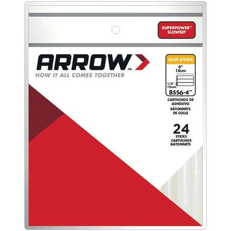 Arrow® Bss6-4 Super Slowset Glue Sticks, 24 Pack