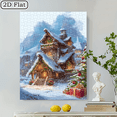 thumbnail image 2 of 1000pcs Japanese Moonlit Scene Cardboard Puzzle, 27.55-19.69 Inches, Portable DIY Art Puzzle, Perfect for, Couples, Families, Gamers, Ideal New Year, Birthday Gift, Creative Leisure for Art Puzzle, 2 of 10