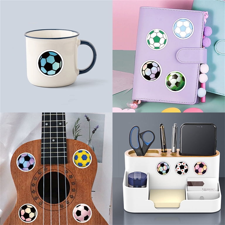 BEATRI Soccer Motivational Stickers 50Pcs – Vinyl Waterproof Decals For Water Bottles, Luggage, Scrapbooking