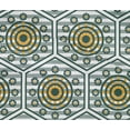 thumbnail image 4 of oneOone Cotton Flex Dark Teal Green Fabric Stripe|Hexagon & Circle Geometric Craft Projects Decor Fabric Printed By The Yard 40 Inch Wide, 4 of 4