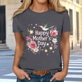 thumbnail image 2 of Busydd Women's T-Shirts Mother's Day Round Neck Graphic Tees Casual Basic Summer Short Sleeve Tops for Women XL, 2 of 5
