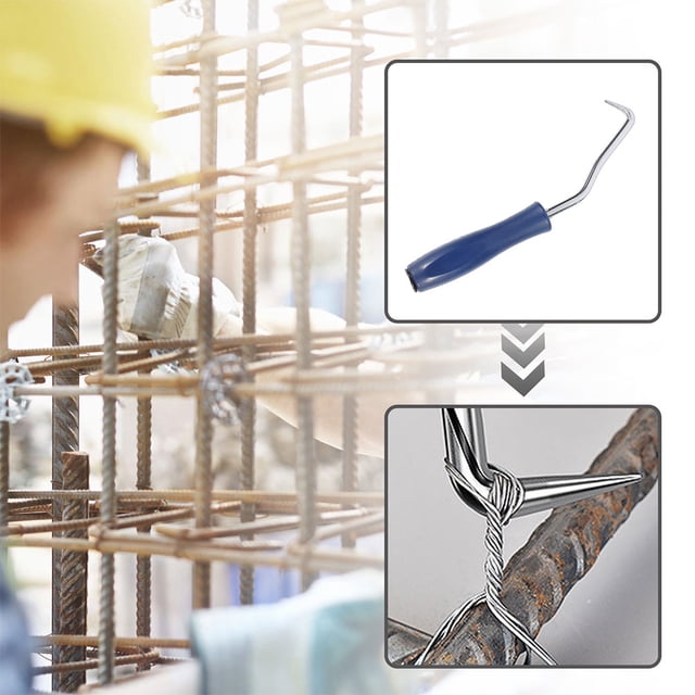BALAHAPY Gancho Para Atar Varillas De Azul Con Ergonómico Seguro Para Trabajos En
