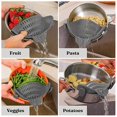thumbnail image 5 of Wide Mouth Pan Strainer with Clamp Anti-Spill Leakage Noodle Water Filter Kitchen Accessories, 5 of 5